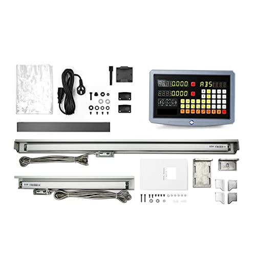SDS2MS 2 Achse DRO Set Digital Readou Kit mit 2 stücke Linear-Skala 5U Länge 120mm, um 1020mm for Drehmühle CNC Maschine,Digitales DRO(2 axis dro set 5um) von HPHPH