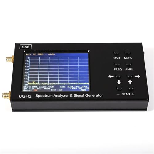 Spectrum analyzer SA6 Handheld Analysator Multifunktions 35-6200Mhz Signal Generator Wiederverwendbare 3,2 Zoll Touchscreen Tester for LAB Spectrum analyzer SA6 Handheld Analysator Multifunktions 35-6200Mhz Signal Generator Wiederverwendbare 3,2 Zoll Touchscreen Tester for LAB von HPHPH