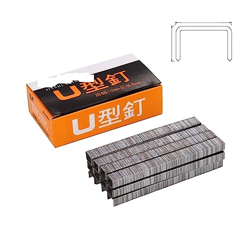 Tacker, 3-in-1-Hochleistungstacker mit Heftklammerentferner und Nägeln, manueller Tacker for Befestigen von Polstermöbeln(1 box U Nail) von HPHPH