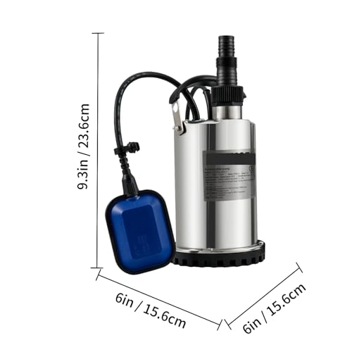 Tauchwasserpumpe 9500L/HW/ 10 m Kabel und automatischer anbundener Schwimmerschalter for saubere, leere, überflutete Schwimmbecken Tauchwasserpumpe 9500L/HW/ 10 m Kabel und automatischer anbundener Schwimmerschalter for saubere, leere, überflutete Schwimmbecken von HPHPH