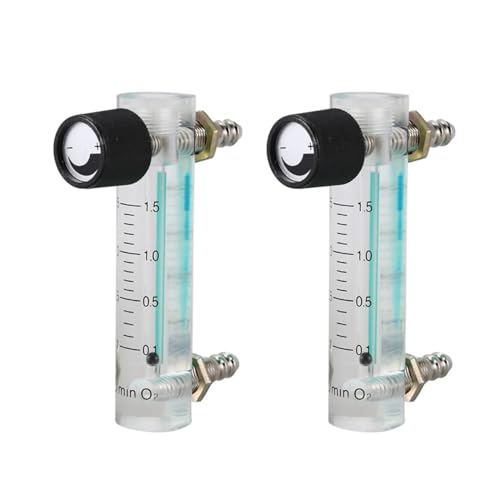 Wasserzähler, 2X 0,1-1,5LPM 1,5L Sauerstoff Durchflussmesser Durchflussmesser Mit Regelventil For Sauerstoff Luft Gas von HPHPH