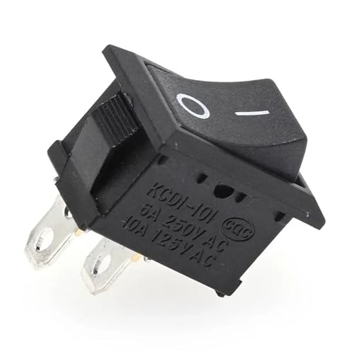 Wippschalter 5/20/100 Stk. 2 Pins KCD1 Elektrische Bootsform SPST ON-OFF KCD11 Wippschalter(KCD1 15X21mm,100PCS) von HPHPH