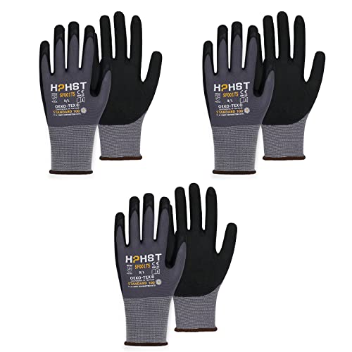 Arbeitshandschuhe - HPHST SF001TS Handschuhe 3 Paar Montagehandschuhe für Damen und Herren Gloves Ergonomisches Design Smart Touch Gartenhandschuhe Größe 11/XXL von HPHST