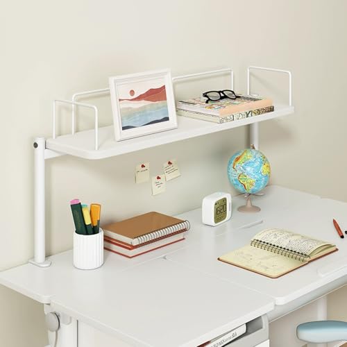 HPIRFYE Büro-Aufbewahrungsregal,Mehrzweck-Bücherregal Aus Metall Für Die Arbeitsplatte,Schreibtisch Regal Organizer,omputer-Schreibtisch-Bücherregal von HPIRFYE