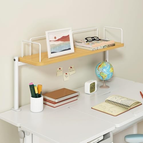 HPIRFYE Büro-Aufbewahrungsregal,Mehrzweck-Bücherregal Aus Metall Für Die Arbeitsplatte,Schreibtisch Regal Organizer,omputer-Schreibtisch-Bücherregal von HPIRFYE