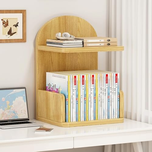 Mehrschichtiges Offenes Büro-Desktop-Lagerregal Mit Leitplanke, Mehrzweck-Desktop-Präsentationsregal, Hölzernes Büro-Lagerregal Für Wohnheim, Büro, Zuhause von HPIRFYE