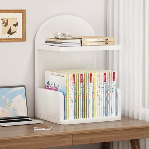 Mehrschichtiges Offenes Büro-Desktop-Lagerregal Mit Leitplanke, Mehrzweck-Desktop-Präsentationsregal, Hölzernes Büro-Lagerregal Für Wohnheim, Büro, Zuhause von HPIRFYE