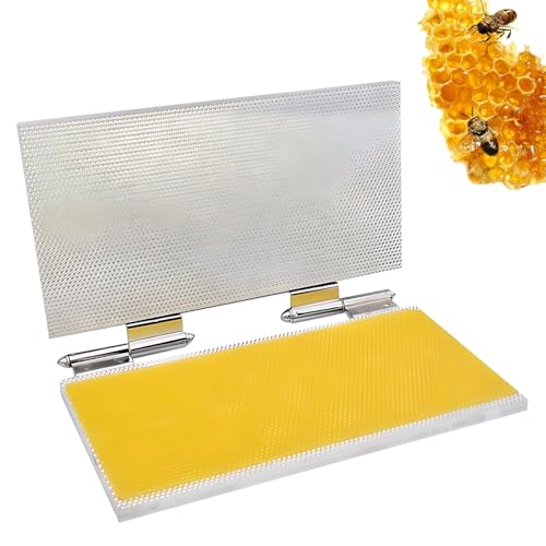Bienenwachs-Prägeform, Hochpräzisions-Mittelwandgießmaschine, 4,7 mm/5,4 mm Mittelwandpresse mit Griff, 3–5 Sekunden schnelle Produktion, für Imkereibedarf(4.7mm) von HPMCVE