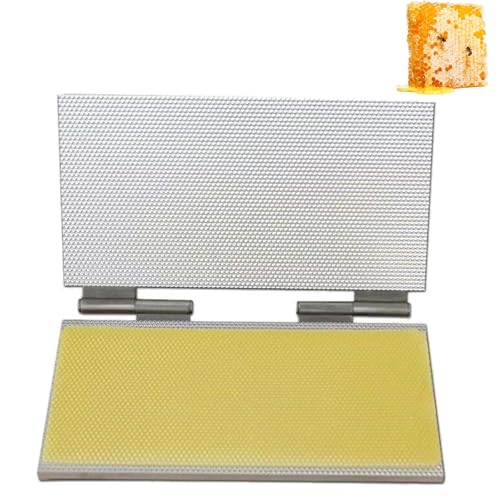 Bienenwachs-Prägeform, Mittelwandpresse aus Aluminiumlegierung, optional mit 4,7 mm und 5,4 mm Kammeröffnung, Waben-Mittelwandpresse, einfaches Entformen, für die Herstellung von Waben(5.4mm) von HPMCVE