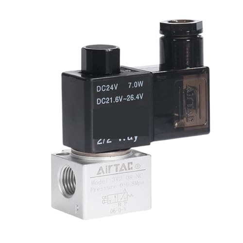 Airtac 3V2-06 3V2-08-NO 3V2-08-NC 1/4 "3V208 3/2 Weg Normal Geschlossen Großen Durchfluss Pneumatische Teile Magnetventil(3V308NOA (AC220V)) von HPOBM