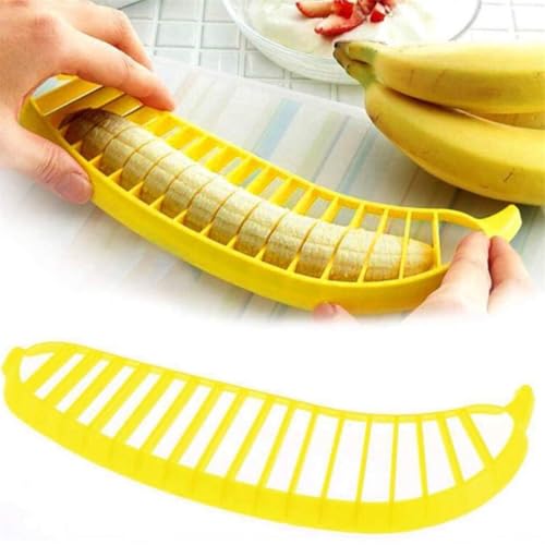 Bananenteiler Kunststoff Bananenschneider Banane Erdbeere Schneider Multifunktional Obstschneider Obstsalat Küchenwerkzeug Eiertrenner Spülmaschinenfest Fruchtschneider für Avocado Wurst Gurken Gelb Bananenteiler Kunststoff Bananenschneider Banane Erdbeere Schneider Multifunktional Obstschneider Obstsalat Küchenwerkzeug Eiertrenner Spülmaschinenfest Fruchtschneider für Avocado Wurst Gurken Gelb von HPONEZJ