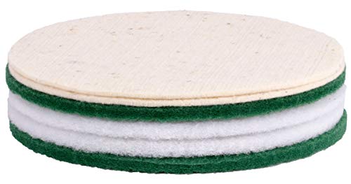 Reinigungs und Polierpads für Einscheibenmaschinen mit Ø30cm Treibteller zb Floorboy L300 Overmat (6 Set) von HPS