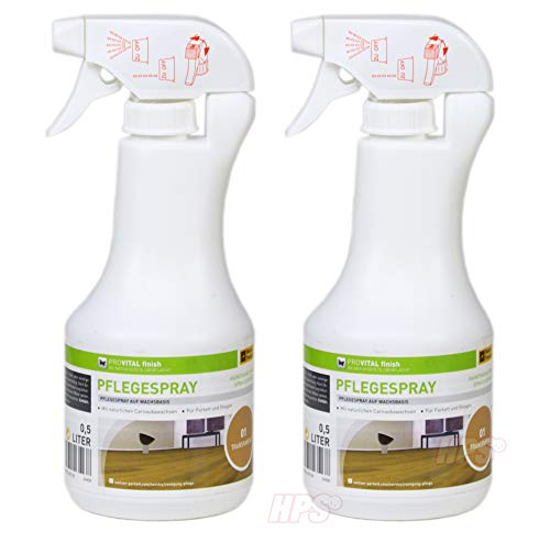 Provital Pflegespray - Farbton Transparent. Sparset - 2x500ml ProVital Pflegespray Weitzer Parkett Parkettpflegemittel Sprühflasche inklusive Auftragsvlies Provital Pflegespray - Farbton Transparent. Sparset - 2x500ml ProVital Pflegespray Weitzer Parkett Parkettpflegemittel Sprühflasche inklusive Auftragsvlies von HPS