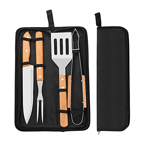 4-Teiliges Tragbares Grillsilien-Set, Kompaktes Grillwerkzeug-Set Mit Oxford-Aufbewahrungstasche – Grillwerkzeug-Set, Geeignet Zum Kochen Und Grillen Beim C 4-Teiliges Tragbares Grillsilien-Set, Kompaktes Grillwerkzeug-Set Mit Oxford-Aufbewahrungstasche – Grillwerkzeug-Set, Geeignet Zum Kochen Und Grillen Beim C von HPTHLY