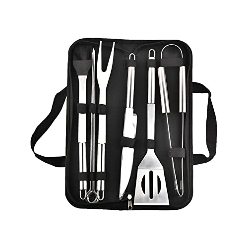 BBQ-Grillwerkzeug-Set Mit Koffer – 9-Teiliges Grillbesteck Aus Edelstahl Mit Tragbarer Tasche, Grillwerkzeug-Set Für Den Außenbereich Zum Campen Im Garten BBQ-Grillwerkzeug-Set Mit Koffer – 9-Teiliges Grillbesteck Aus Edelstahl Mit Tragbarer Tasche, Grillwerkzeug-Set Für Den Außenbereich Zum Campen Im Garten von HPTHLY