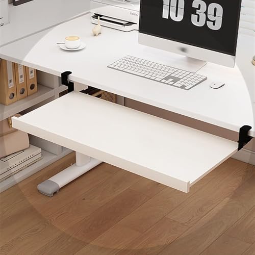 HPTHLY Ausziehbare Tastaturschublade, Tastaturablage Aus Holz Unter Dem Schreibtisch, 61 cm, 71 cm, Ausziehbare Ergonomische Schreibtisch-Erweiterungsablage, Plattform HPTHLY Ausziehbare Tastaturschublade, Tastaturablage Aus Holz Unter Dem Schreibtisch, 61 cm, 71 cm, Ausziehbare Ergonomische Schreibtisch-Erweiterungsablage, Plattform von HPTHLY