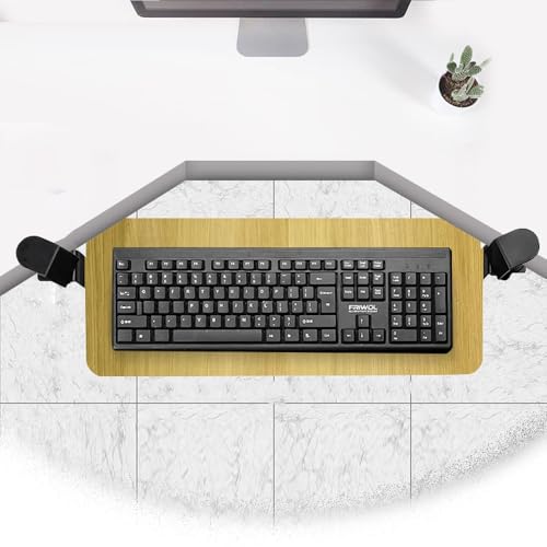 HPTHLY Eck-Tastaturschublade Für Schreibtische Mit Schwenkklemmen, Ausziehbare Tastaturablage Unter Dem Schreibtisch, Ergonomische Computerschublade Für L-Förmige Work HPTHLY Eck-Tastaturschublade Für Schreibtische Mit Schwenkklemmen, Ausziehbare Tastaturablage Unter Dem Schreibtisch, Ergonomische Computerschublade Für L-Förmige Work von HPTHLY