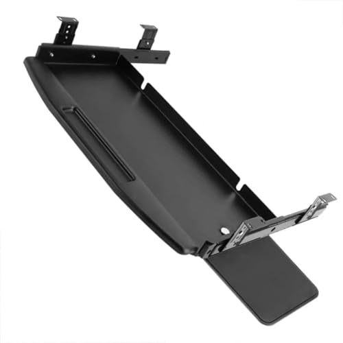HPTHLY Ergonomische Ausziehbare Tastaturablage Unter Dem Schreibtisch, Ausziehbare Plattform Mit 25 Kg Tragkraft, Schwarz/Grau, 48 X 20 cm von HPTHLY