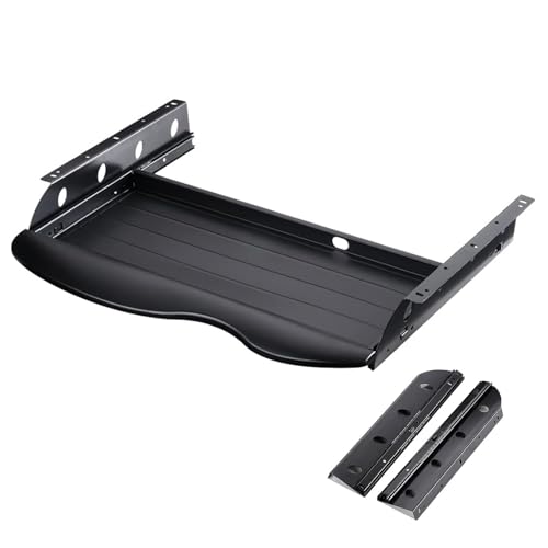 HPTHLY Robuste Tastaturschublade Mit Kugellagerschienen, Ausziehbarer Tastatur-Organizer Unter Dem Schreibtisch, Schiebemontagesystem Für Büro/Zuhause von HPTHLY