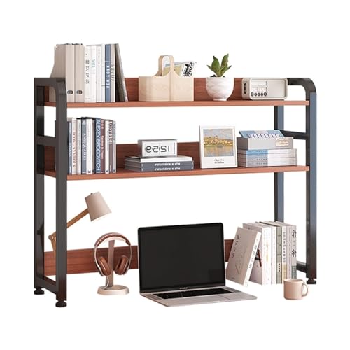 HPTHLY Schreibtisch-Regal-Organizer Mit Erweiterbarem Bücherregal Für Schlafzimmer/Büro, Mehrzweck-Arbeitsplatten-Hutch, Negro, 75 X 20 X 84 cm,Negro-75x20x84cm von HPTHLY