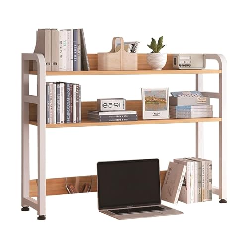 HPTHLY Schreibtisch-Regal-Organizer Mit Erweiterbarem Bücherregal Für Schlafzimmer/Büro, Mehrzweck-Arbeitsplatten-Hutch, Negro, 75 X 20 X 84 cm,White-75x20x84cm von HPTHLY
