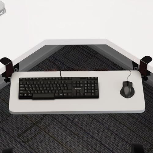 HPTHLY Tastaturablage Für Eckschreibtische In L-Form, Ausziehbare Tastaturschublade Unter Dem Schreibtisch, Mit Drehklemme, Ergonomische Plattform Für Computertastatur HPTHLY Tastaturablage Für Eckschreibtische In L-Form, Ausziehbare Tastaturschublade Unter Dem Schreibtisch, Mit Drehklemme, Ergonomische Plattform Für Computertastatur von HPTHLY