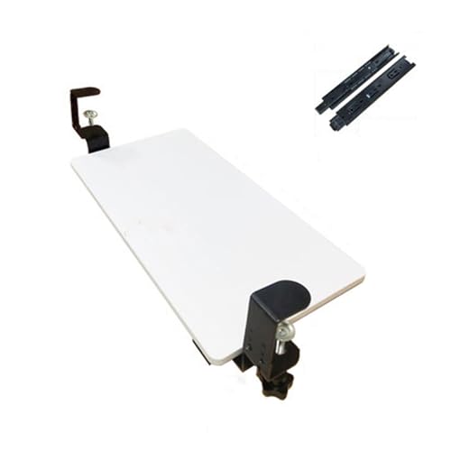HPTHLY Tastaturablage Unter Dem Schreibtisch, Gleitschienen, Ausziehbare Tastaturablage Unter Dem Schreibtisch Mit C-Klemmhalterung, Ergonomis HPTHLY Tastaturablage Unter Dem Schreibtisch, Gleitschienen, Ausziehbare Tastaturablage Unter Dem Schreibtisch Mit C-Klemmhalterung, Ergonomis von HPTHLY