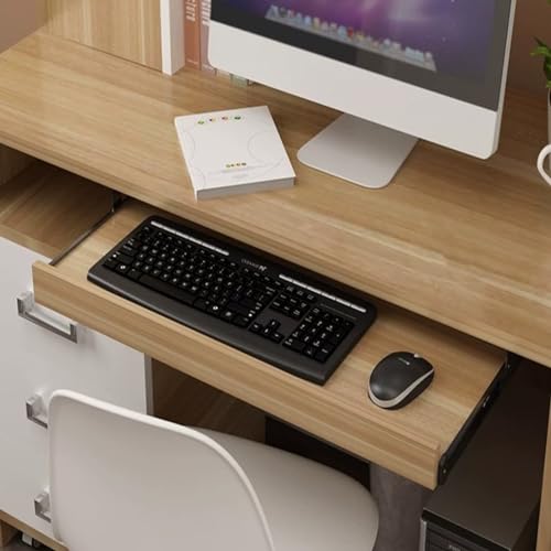 HPTHLY Tastaturablage Unter Dem Schreibtisch, Gleitschienen, Tastaturablagehalterung Unter Dem Schreibtisch Mit Schallwand, Einfache Installation, Computertastaturstä HPTHLY Tastaturablage Unter Dem Schreibtisch, Gleitschienen, Tastaturablagehalterung Unter Dem Schreibtisch Mit Schallwand, Einfache Installation, Computertastaturstä von HPTHLY