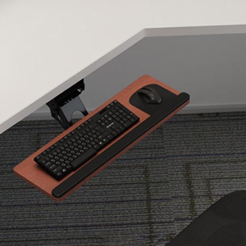 HPTHLY Tastaturablage Unter Dem Schreibtisch, Schwenkbar, Ausziehbare Tastaturablage Unter Dem Schreibtisch, Verstellbar Und Groß, Ausziehbar, Schwenkbar, Neigbar, Co von HPTHLY