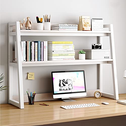 HPTHLY Verstellbares Schreibtisch-Bücherregal Mit Multifunktionalen Ablageflächen Für Bürobedarf Und Heimdekoration. Stehendes Leiter-Bücherregal Für Den Computertisc,A-55CM von HPTHLY