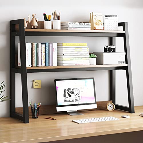 HPTHLY Verstellbares Schreibtisch-Bücherregal Mit Multifunktionalen Ablageflächen Für Bürobedarf Und Heimdekoration. Stehendes Leiter-Bücherregal Für Den Computertisc,C-55CM von HPTHLY