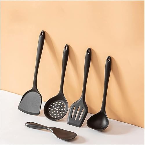 Küchensilien-Set, Silikonschaufel, Stabile Schaufel, Antihaftbeschichteter Topf, Spezieller Löffel, Gebratener Löffel, Küchengeschirr-Set, Keine Wasserbest von HPTHLY