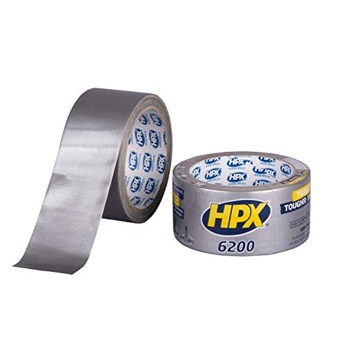 HPX Gewebeband, selbstklebend, silberfarben, 48 mm x 10 m von HPX