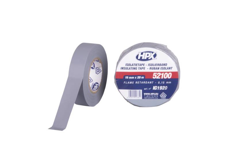 HPX Klebeband HPX PVC Insulation tape 52100 Grau - 19 mm / 20 m von HPX