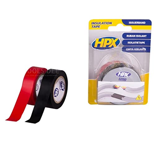 HPX PVC Isolierband - schwarz + rot von HPX
