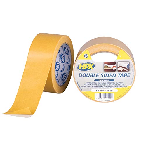 OPTION TAPE SPECIALTIES Ruban Double face Polypropylène Blanc Pour Tapis 50mm x 25m HPX-CE5025 von HPX