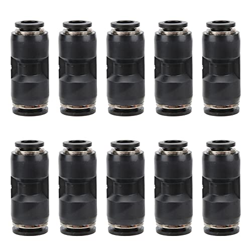 10pcs pneumatischer Reduzieranschluss Edelstahlharz Schwarzer Gewerkschaftsrohrrohranschluss (PU14-14) von HPZIHUIT