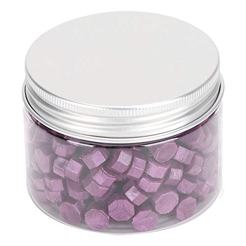 200 Stück Wachssiegel Wachssiegel für Achteck Boot Flasche für Umschläge Dokumente Hochzeitseinladung (Aubergine violett) von HPZIHUIT