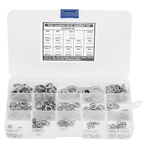 260pcs 304 Edelstahl Waschmaschine Spring Waschmaschine Anti-Sortiment Set Kit von HPZIHUIT