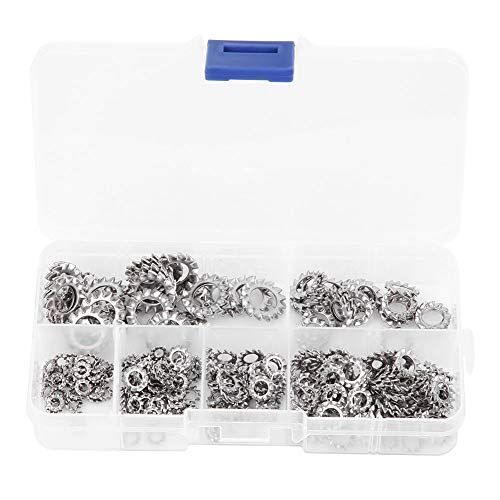300pcs externe Zahnsternstern -Waschmaschine Edelstahl Anti ‑ Lose Dichtung M2,5 M3 M4 M5 M6 M8 von HPZIHUIT