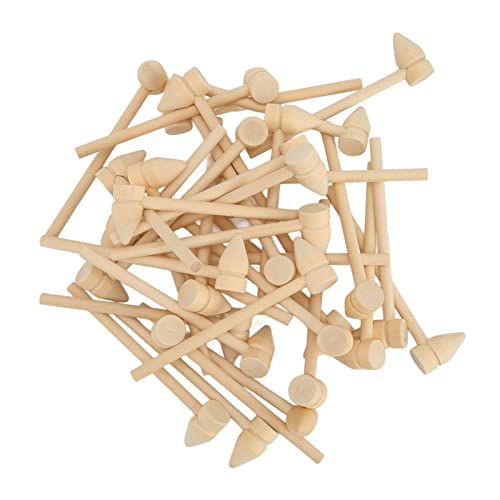 35pcs Mini Holz Hammer Knockout Hammer Kinderspielzeug für zerbrechliche Schokoladenrisse Meeresfrüchte Werkzeughandwerk von HPZIHUIT