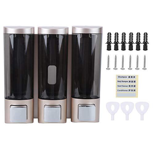 3X 200 ml Handbuch Seifenspender Wandmontage Shampoo Box Duschgel Container Champagner Gold 3 Pack 3X 200 ml Handbuch Seifenspender Wandmontage Shampoo Box Duschgel Container Champagner Gold 3 Pack von HPZIHUIT