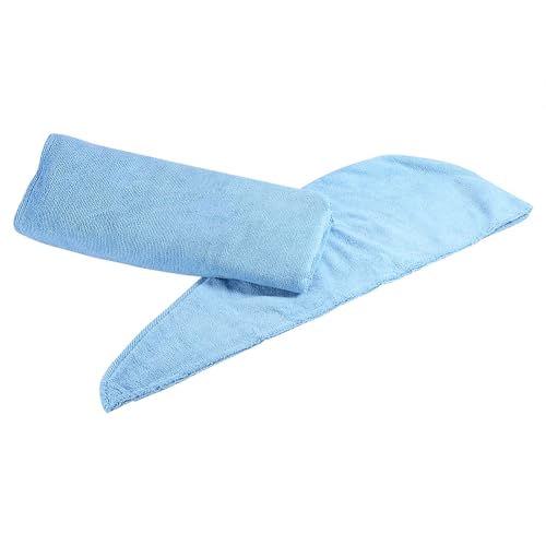 6 Farben Frauen Weiches Spa Bad Körper Wrap Set Handtuch Bademantel mit schnell trockenem Haar Trocknungs kappe Weiß Frauen Spa Bademantel (Blau) von HPZIHUIT