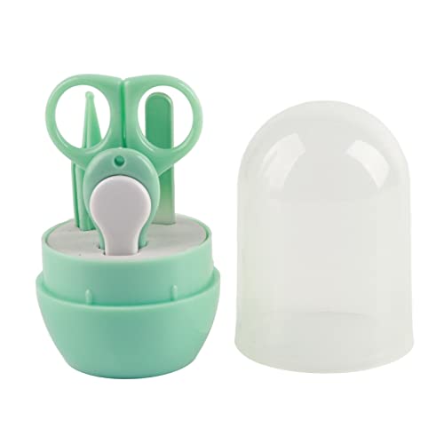 Babynagelpflege Kit Safer Schere Nagel Clipper -Datei Pinzette tragbare Kleinkind Maniküre Set für Säuglingsgrün von HPZIHUIT