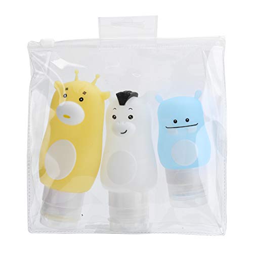 Cartoon Animal Squeeze Flasche Lotion Behälter Travel Duschgel Shampoo Toilettenartikel tragbare gelbe Giraffe weiße blau Nil von HPZIHUIT