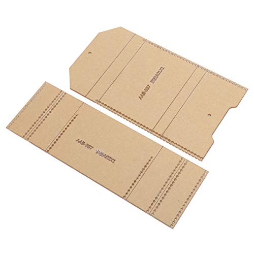 DIY Clear Clear Acrylbärchen Schablone Brieftaschenvorlage Zeichnungen Set Leder Handwerksmönch -Kopf Nieten -Hardware für Kartenpakete von HPZIHUIT