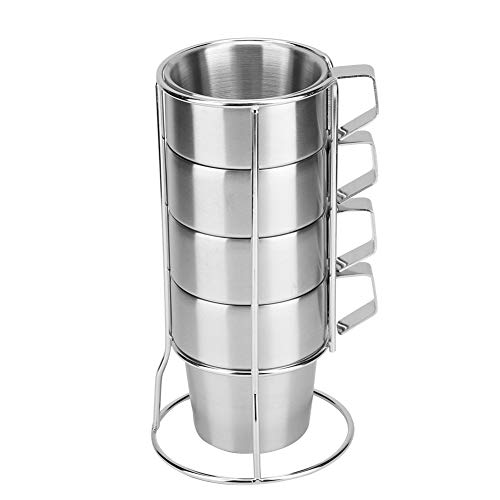 Edelstahl Langlebiger Kaffee Tasse Halbhalter Home Café Shop Gebrauch von HPZIHUIT