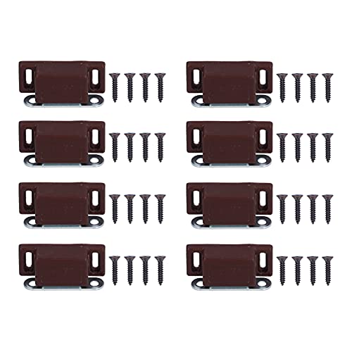 Edelstahl Magnetische Tür Catch 8 Set Schrank Schrank Schrank Tür Dämpfer Puffer (Braun) von HPZIHUIT