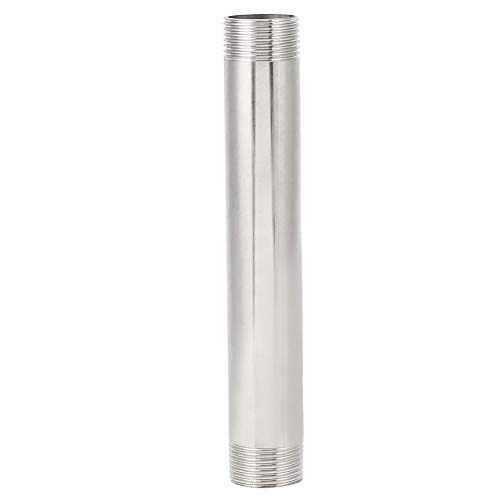 Edelstahl männliche Gewindeschrauben Rohrnippelanschluss Adapter -Rohrvermessung 20 cm (1 Zoll Außendrahtverlängerungsstange 20 cm) von HPZIHUIT