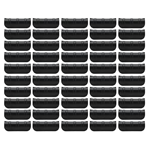 Gewächshausfilmklemme langlebiger hitzebeständiger Röhrchenclip für Gärtneren 50pcs 10 cm (Schwarz) von HPZIHUIT